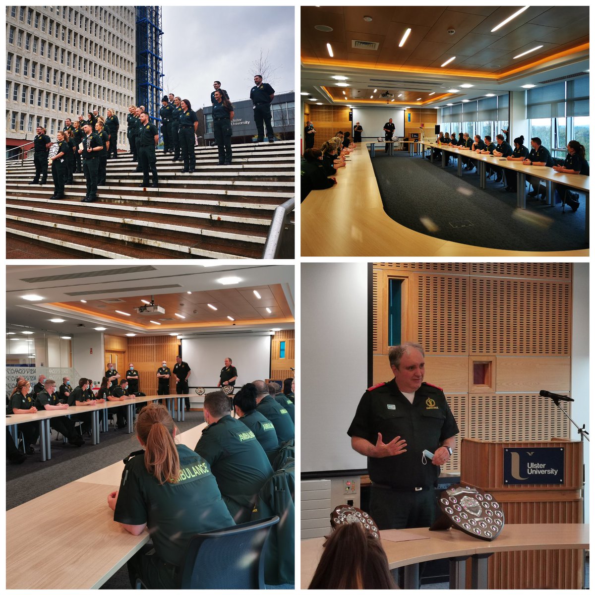 JadeMcMurray5's tweet photo. An absolute pleasure to watch our first @UlsterUni Coleraine Campus @NIAS999 cohort graduate today. A fantastic bunch of students who are a credit to the service lead by an incredible team of tutors, who continue to be a delight to work with. https://t.co/HxvBJSvNRE