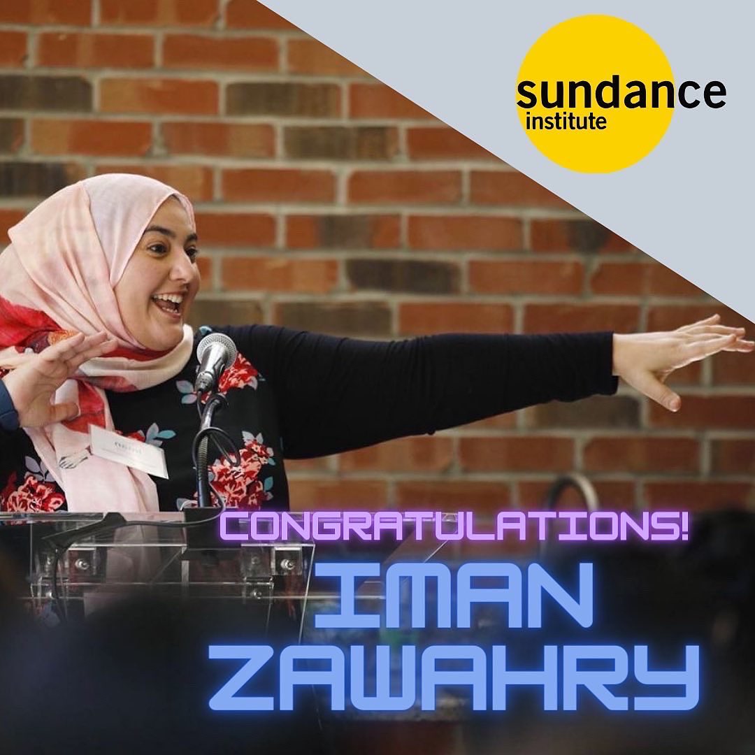 AutonomousPix's tweet photo. Mastermind behind @americanishfilm @imanzawahry is selected to @sundanceorg’s momentum fellowship. CONGRATS IMAN! (Image from Iman receiving her award &amp; the world premiere of AMERICANISH @CAAM where we were blessed to win our first audience award.) #imanzawahry #studioautonomous https://t.co/s7WHwHovMA