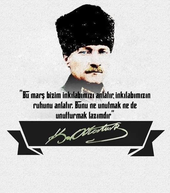 12 Mart 1921 istiklal marşının kabulü
Rabbim bu Millete bir daha İstiklal marşı yazdırmasın
Eğemenliğimiz Daim olsun...
İstiklal Marsı