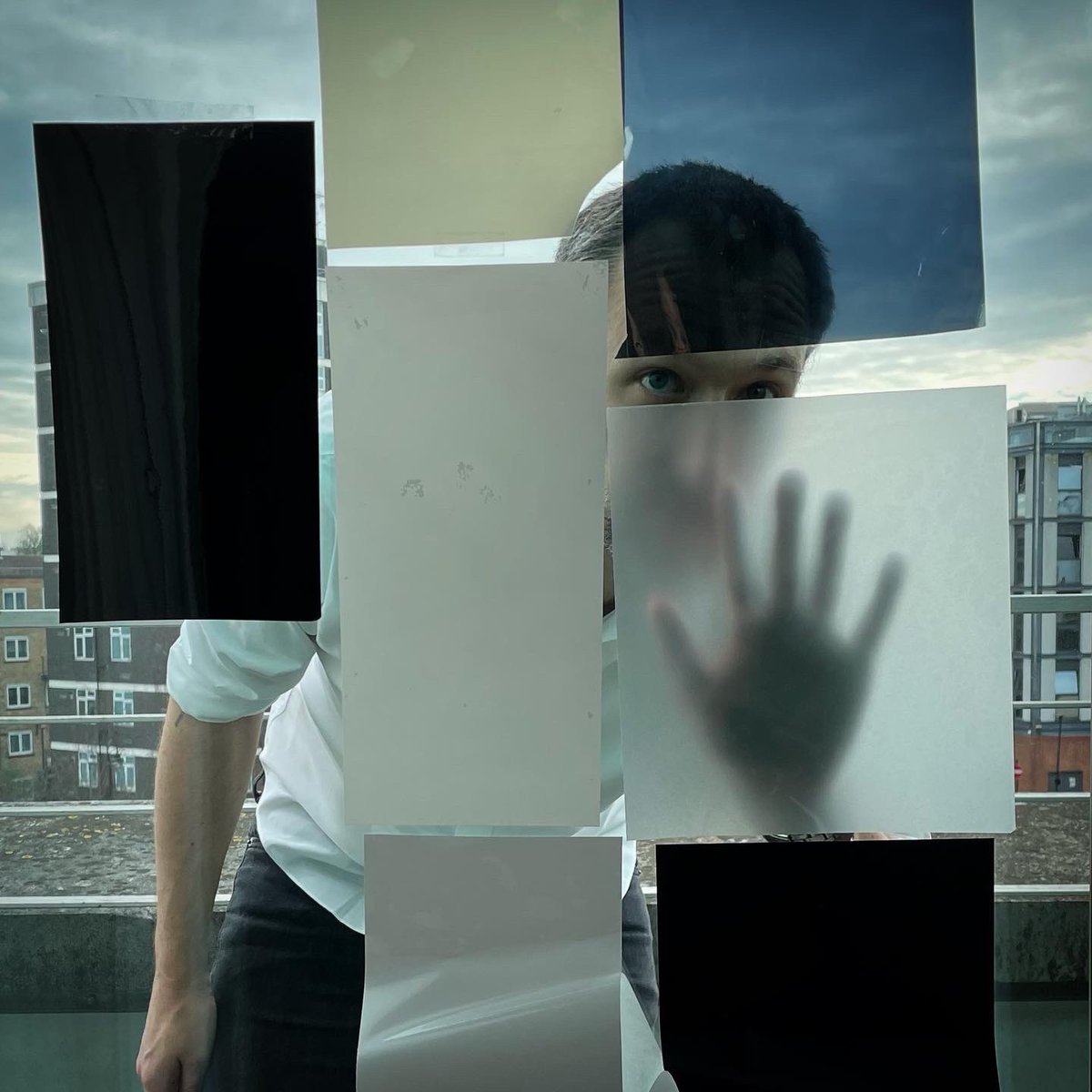 Window film fun for a new installation