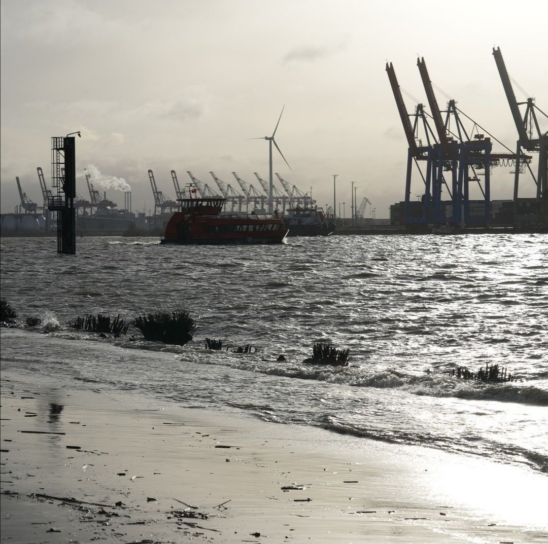 Schönes Wochenende für alle an der Elbe. #hamburg #elbe #hafen
