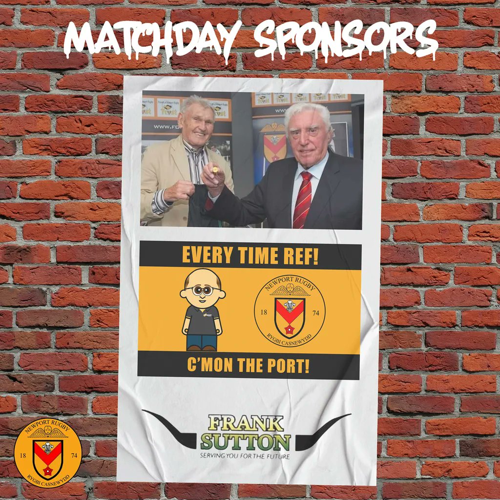 NewportRFC's tweet image. SPONSORS | We are extremely grateful to tomorrow's match sponsors, the Former Players' Association and Every Time Ref!, and tomorrow's match ball sponsor, Frank Sutton Ltd.

Diolch yn fawr for your support 👏

#COTP #YmlaenCasnewydd