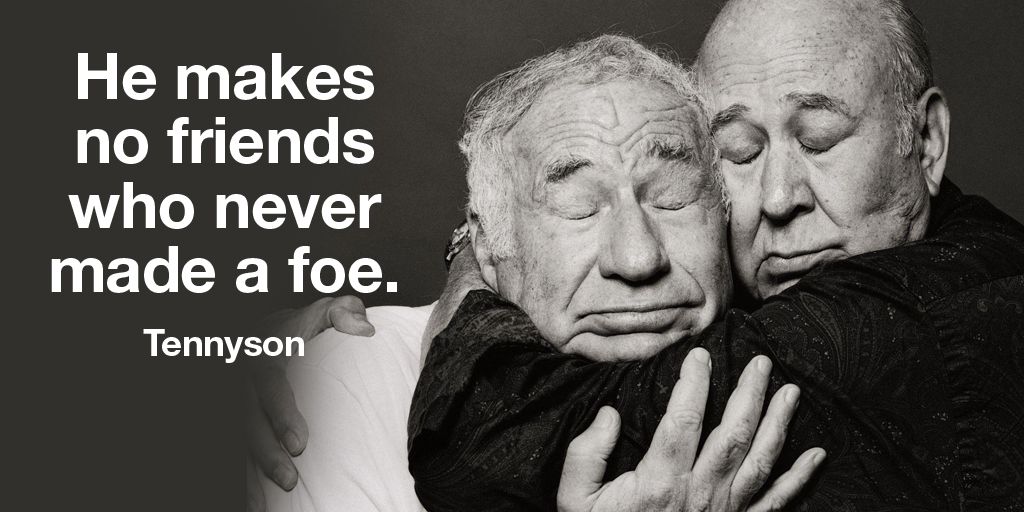 Howard_VanEs's tweet photo. He makes no friends who never made a foe. - Tennyson #quote https://t.co/7Mys1E0eRk