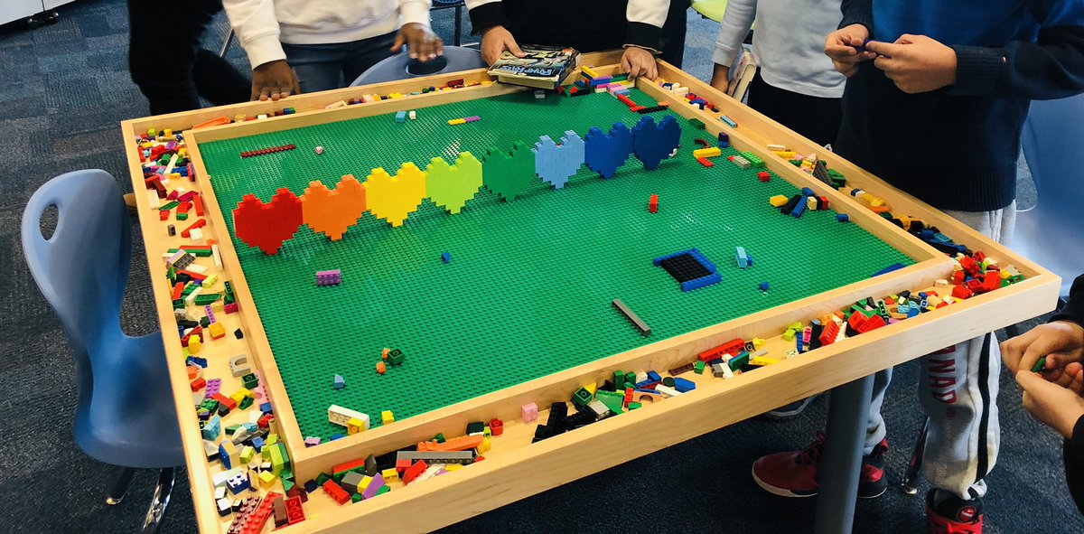 Beaumonde_LLC's tweet photo. Magic happens at the LLC everyday! A student created a 3D lego heart and others kept adding to it. The result …. a collaborative, inclusive STEM design, made with love! @PrincipalBuall @VP_SBorges https://t.co/aowv5LI00t