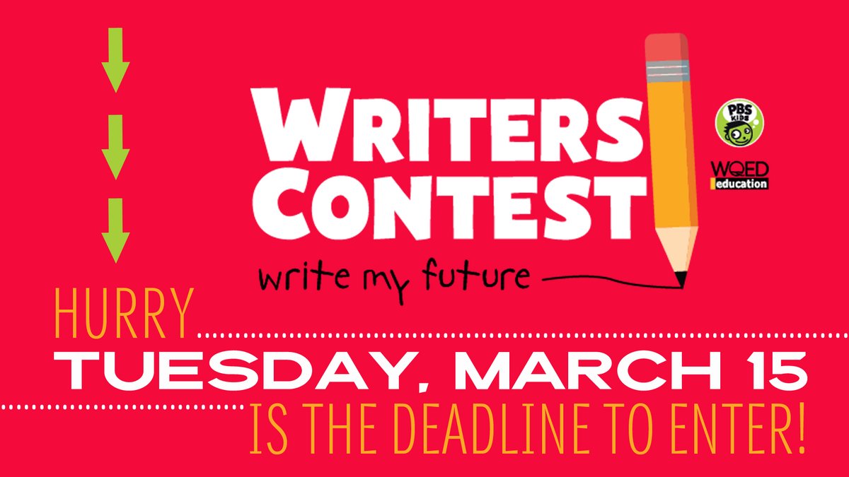 wqed's tweet photo. Attention PARENTS โถ๏ธTEACHERS โถ๏ธSTUDENTS! Time to put the finishing touches on your amazing stories! We've asked you to show us your future & we can't wait to read about it! All young writers (K-3) are eligible, so ENTER NOW: https://t.co/xPGzA9XEn7 โ๏ธ #WriteMyFuture w/ @WQEDEDU! https://t.co/qnTDPaoMrp