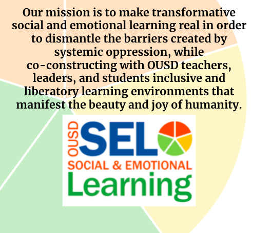 Working with our <a href="/caselorg/">CASEL</a> partner, our team worked really to make sure all of our priorities are equity driven and student centered. <a href="/OUSDNews/">ousdnews</a> #OUSDSEL #SELDAY