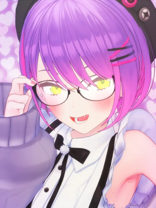 眼鏡トワ様👓👾💜
#TOWART #MMDホロライブ 