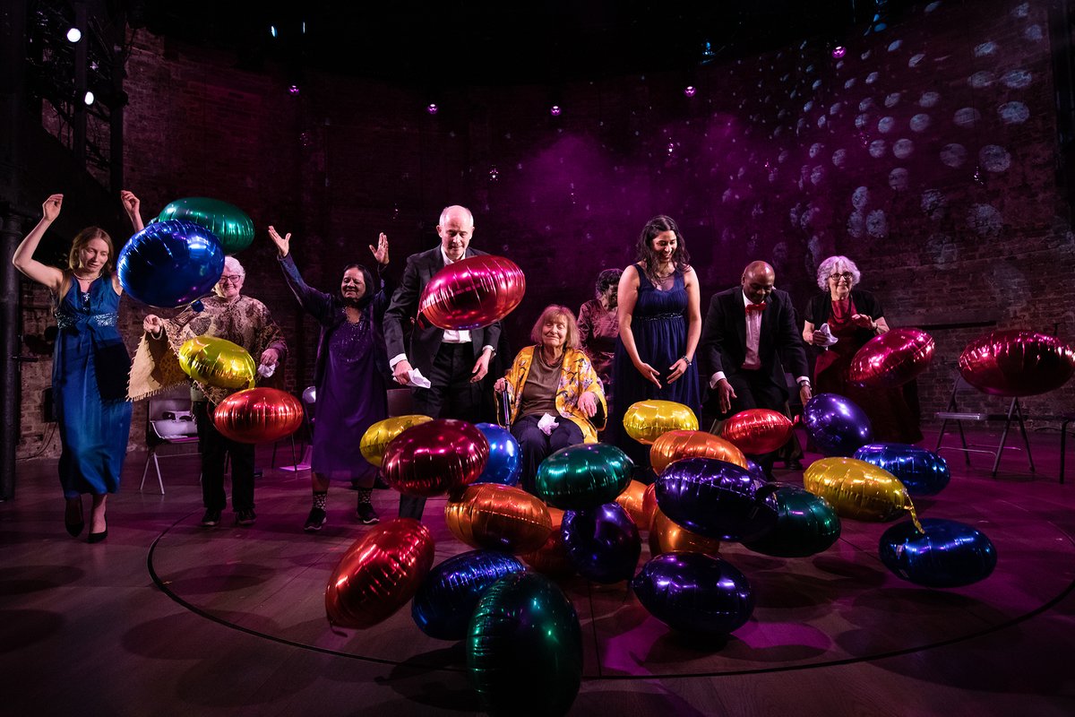 AlmeidaTheatre's tweet photo. It’s a wrap for The Key Workers Cycle 👏

Hundreds of people were involved in making it happen and we can’t thank them enough 💙

Thanks to our partners @allchangearts @CleanBrk @graeae and to all the community participants who took over our stage!

📸 @aliwrightphoto https://t.co/LYmuAPitnw