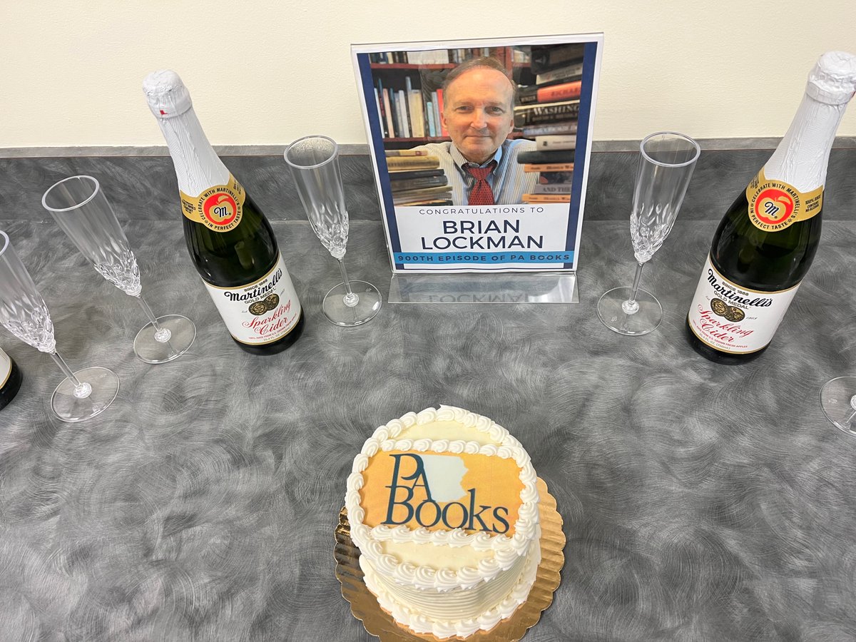 BMayer07's tweet photo. Had the privilege of celebrating Brian Lockman hosting his 900th episode of PA Books
@pcntv today!
#PABooks
#pcntv
#booknerd https://t.co/XBbPrqP5Lp
