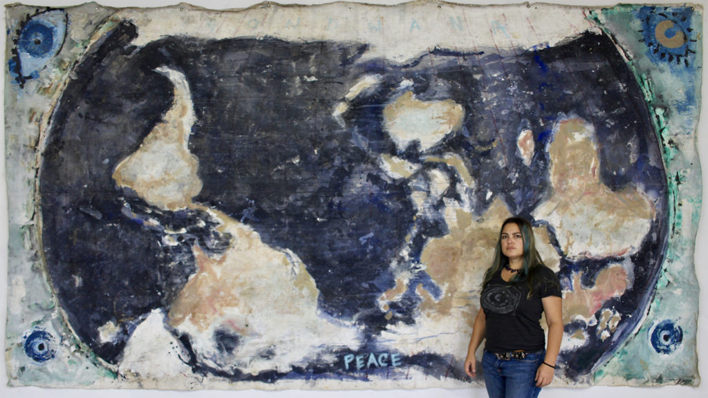 HolyFamilyU's tweet photo. Come experience "Big Maps for a Small Planet," an art exhibit by Holy Family University instructor and visual artist Ana Vizcarra Rankin (@avrankin) at Cherry Street Pier (@cherrystpier) now through April 30! More information: https://t.co/NfjT94IW78 https://t.co/CN7Ee1WSet
