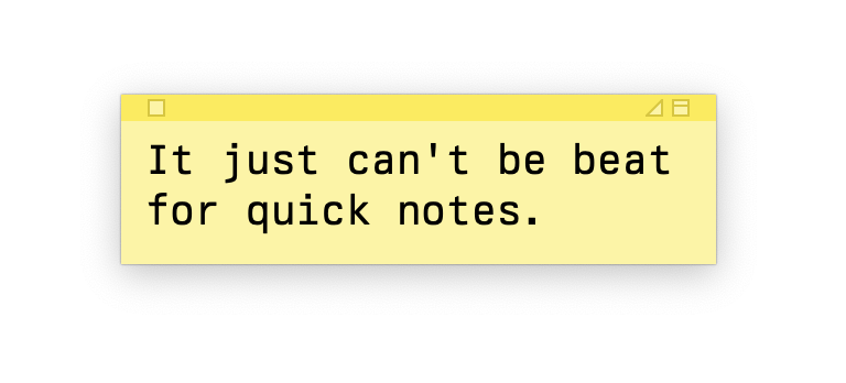 trafnar's tweet photo. Stickies is still one of my most used apps https://t.co/FF8THLBMF6