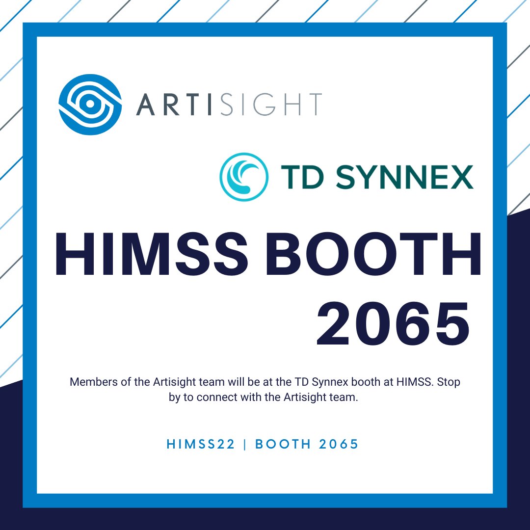 The Artisight team will be at the <a href="/TDSYNNEX/">TD SYNNEX</a> booth next week at <a href="/HIMSS/">HIMSS</a> - be sure to stop by and say hi! 

#reimaginehealth #himss22 #aiforhealth #DigitalHealth