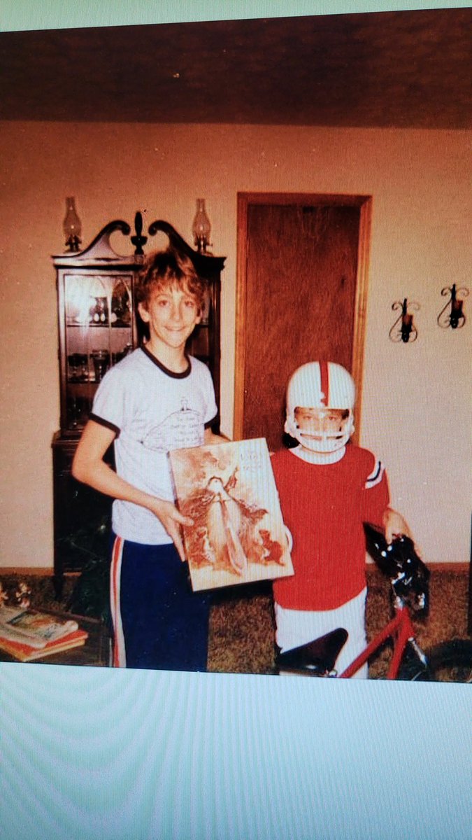 lyleautomation's tweet photo. @Super70sSports I got a football uniform and a BMX bike and my sister, I mean my brother got a JRR Tolken book!  I still haven't learned to read and he/she is a doctor. https://t.co/4Vb7jxdRMP