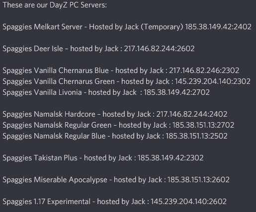 Fid0_'s tweet photo. Feels like forever since I've played Dayz.  But which Server to play tonight? 

Only play on servers where you trust the admins 

Search for Spaggie in the launcher
Find out more here: https://t.co/7bEDq7Z5Pa
#Dayz @spaggie @DayZ  #GoGetLost #NoEasyMode https://t.co/fQAQLuEGYh