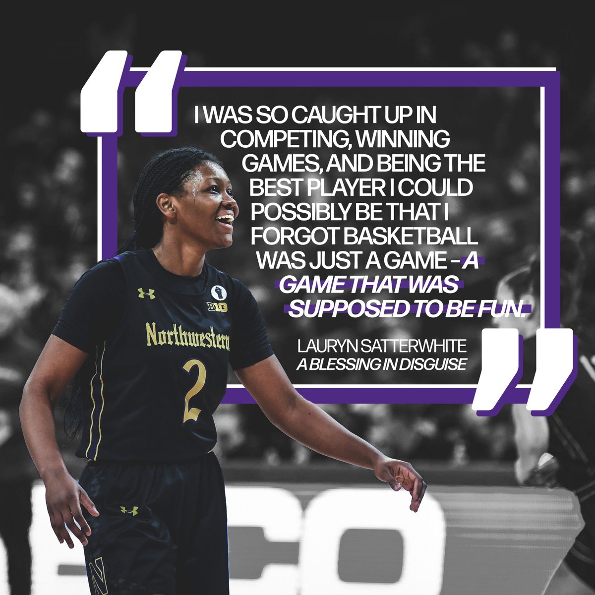 OUT NOW ‼️ <a href="/LaurynHolly2/">Lauryn Satterwhite</a> shares her story of perseverance and determination with <a href="/nuwbball/">Northwestern Women’s Basketball</a>. Link in bio, check it out! #StudentAthleteHuman #NorthwesternUnfiltered