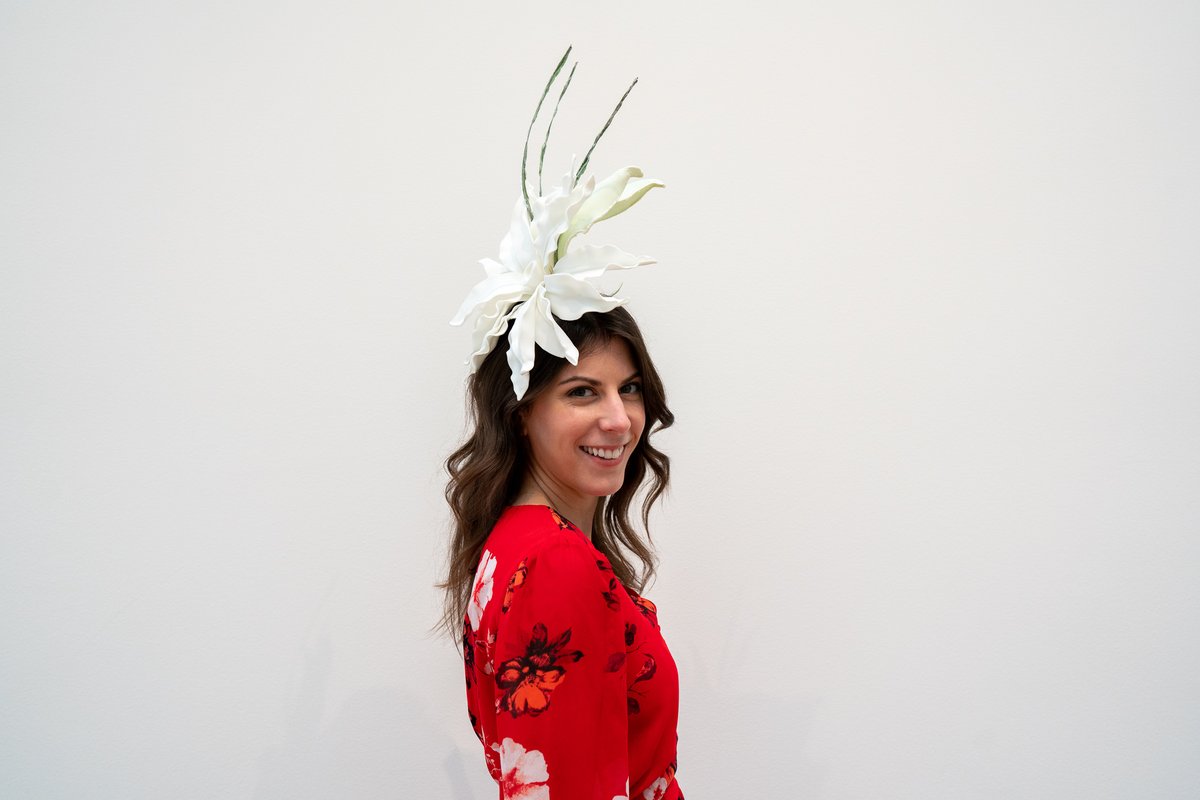 StlArtMuseum's tweet photo. Say goodbye to the gloom and hello to the bloom! 💐 

Our #SLAMShop has some gorgeous #ArtInBloom-inspired #Fascinator hats available for purchase. Visit the Museum and grab these exclusive items before they’re gone! https://t.co/MiigP66D1p