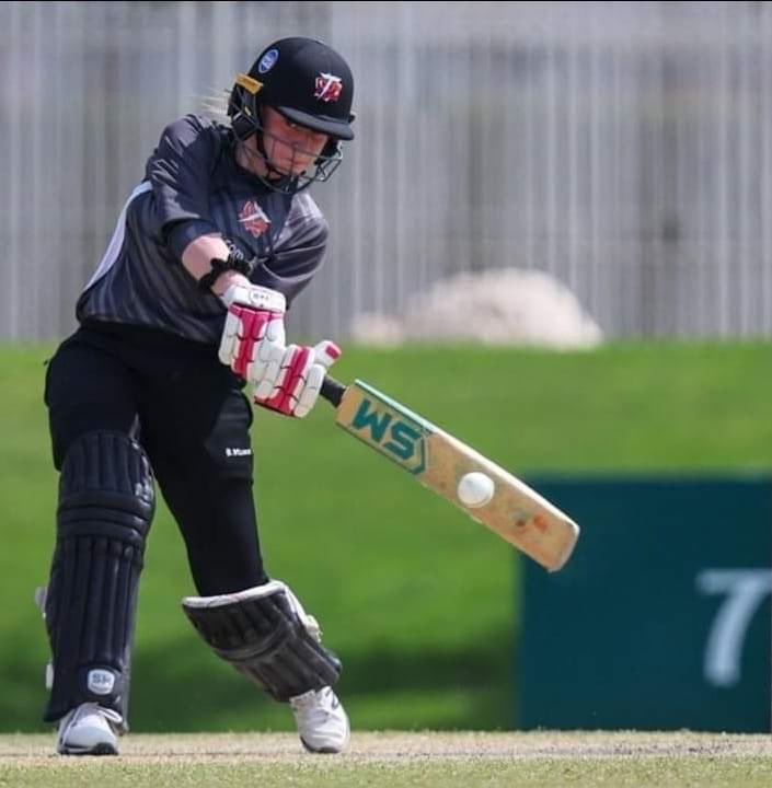 TottyStJohnsCC's tweet photo. Congratulations to our very own Dee Collins who scored 45 not out and was named 'Woman of the Match ' for Lancs Thunder v UAE in their pre-season training match. Keeping doing well Dee and do us all proud. 🏏🏏👏👏 https://t.co/CeQkfEnsIV