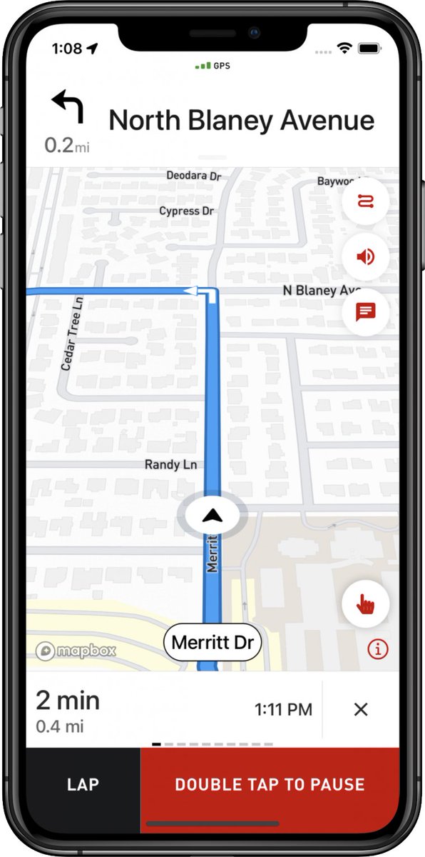 GetCadenceApp's tweet image. Cadence 1.5.0 has been released and it&apos;s a big update! There’s a new “Elite” subscription tier that includes the following:

- Turn by turn navigation powered by Mapbox
- Create custom routes
- Offline maps
- Use Mapbox as a Map Provider