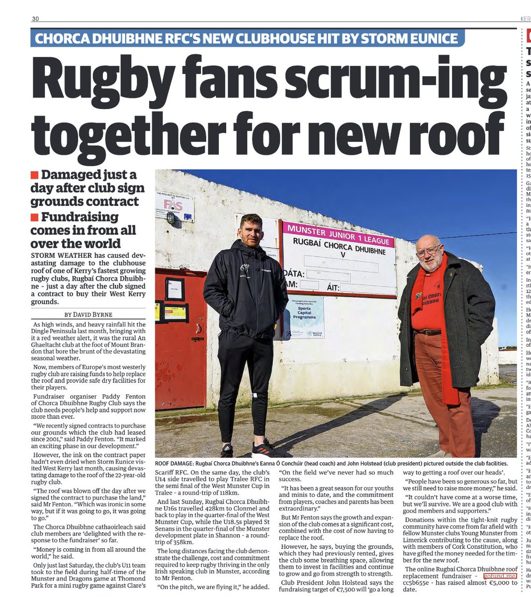 For a good cause - gofund.me/cc5b655e

<a href="/Munsterrugby/">Munster Rugby</a> <a href="/CorkConRugby/">Cork Constitution FC</a>