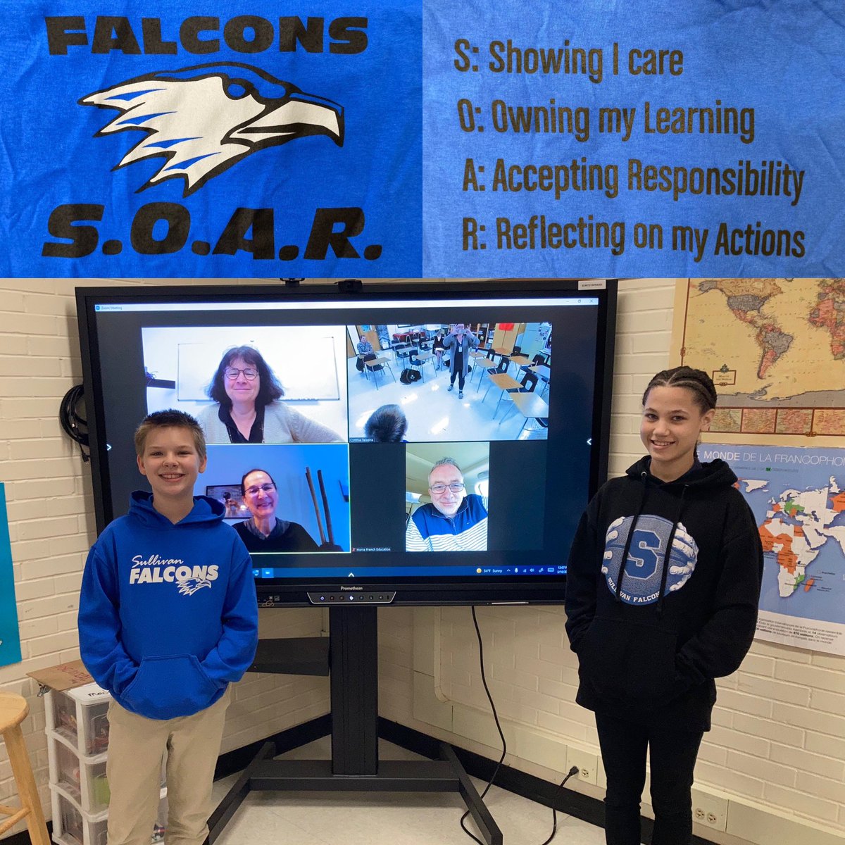 MmeTeixeira's tweet photo. Come show your support for William &amp; Eva who qualified for the FINALS of the Annual French Language Spelling 🐝 sponsored by @AFCharlotte &amp; Horse French Education. Saturday morning @ 10 AM! See link for directions!https://t.co/gQ61CBQElf @MmeTeixeira @smfalcons @RockHillSchools https://t.co/rOPdHkOkzh