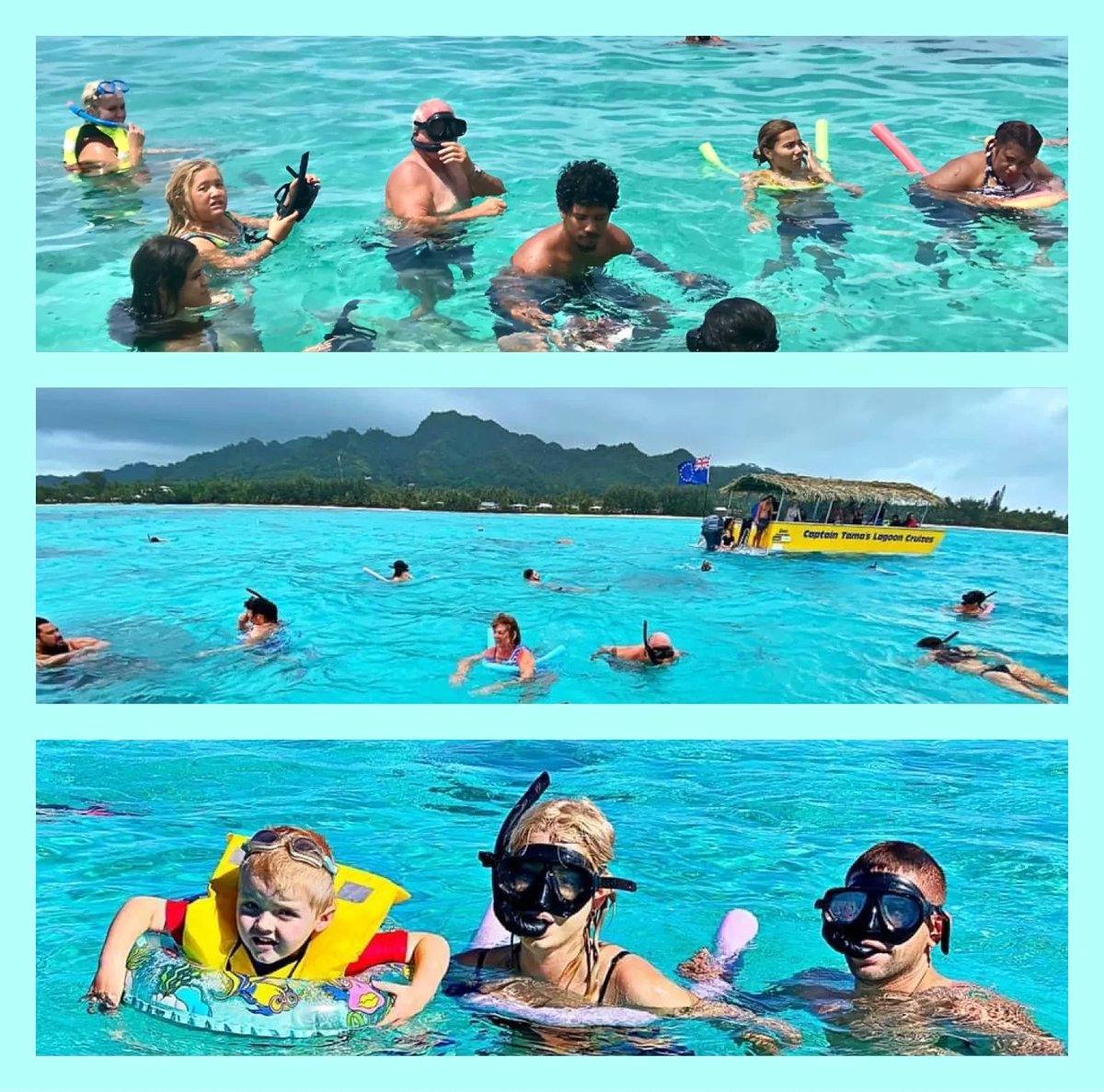 Lots to see out snorkelling on Captain Tama’s glass bottom boat tour. Come and join us for a fun day and fabulous BBQ lunch of fresh fish.
#captaintamas #glassbottomboat #snorkelling #rarotonga #cookislands