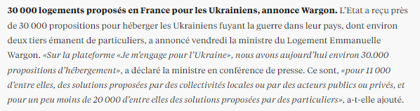 libe's tweet photo. 🤝 L’Etat a reçu près de 30 000 propositions pour héberger les Ukrainiens fuyant la guerre dans leur pays, a annoncé @EmmWargon. https://t.co/WM2jpGbsj4