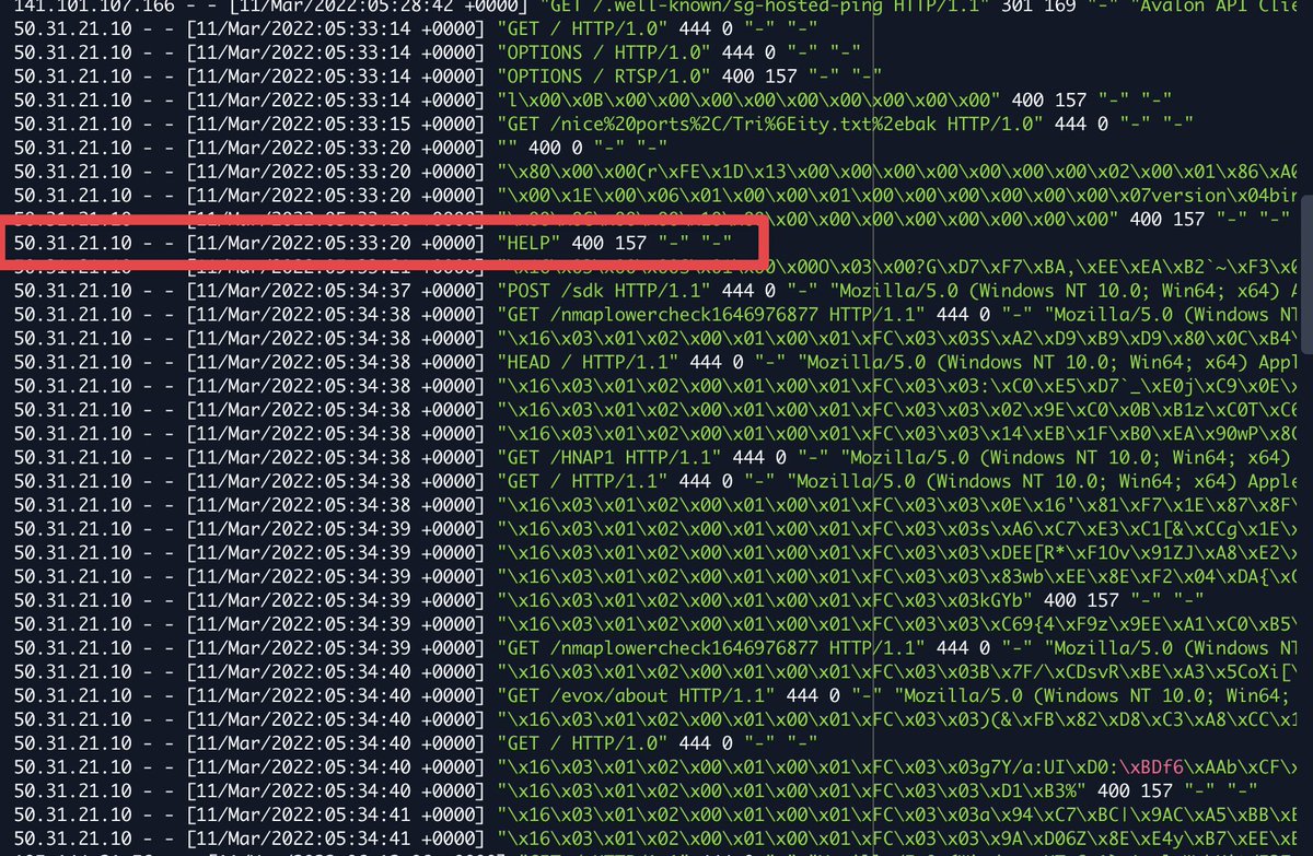 waveygroup's tweet photo. We love this! 🤣 It is almost as if whoever was sending these requests was shouting out for help lol We all had a good chuckle at this 

#laravel #forge #security #http #https #requests #cybersecurity #hacker #cyber #nginx #apache #php https://t.co/faoWOag42X