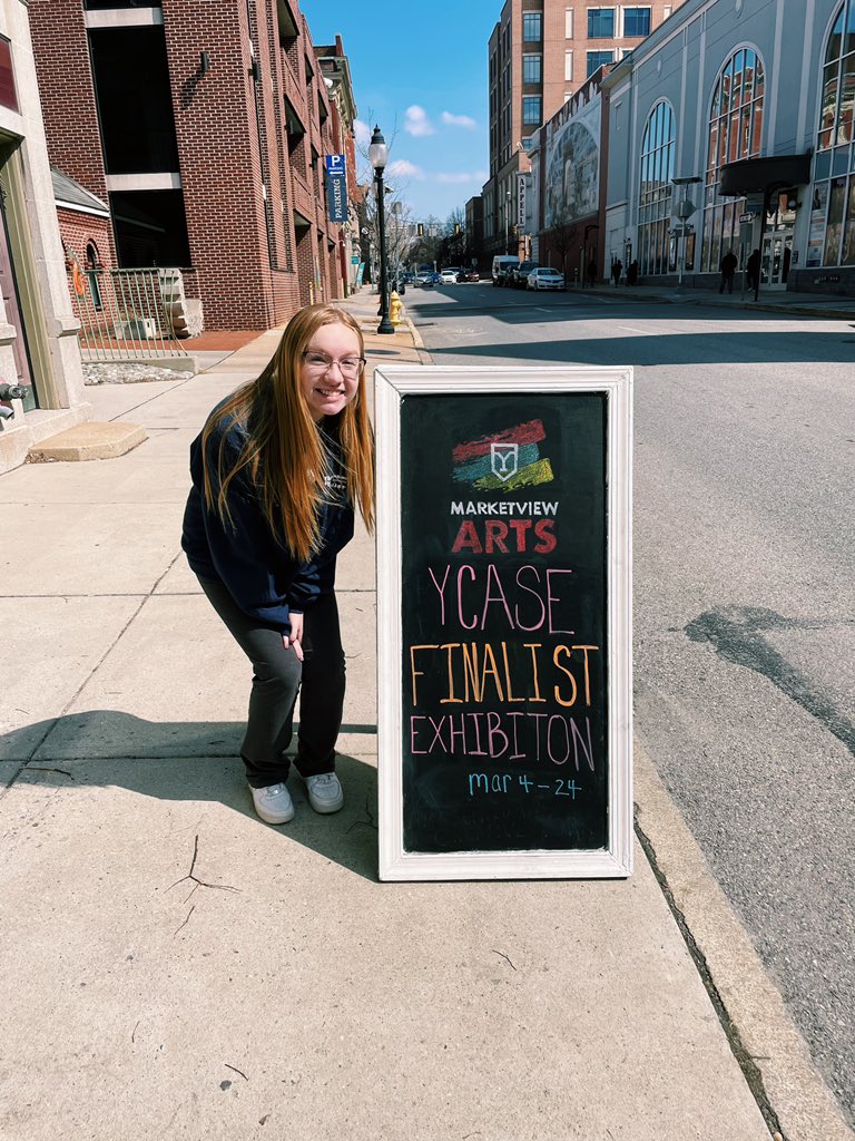 So thankful to have my artwork selected for the YCASE exhibition 🤍!! big thank you to Mrs. Yacovelli @WYBulldogArt for this amazing opportunity !