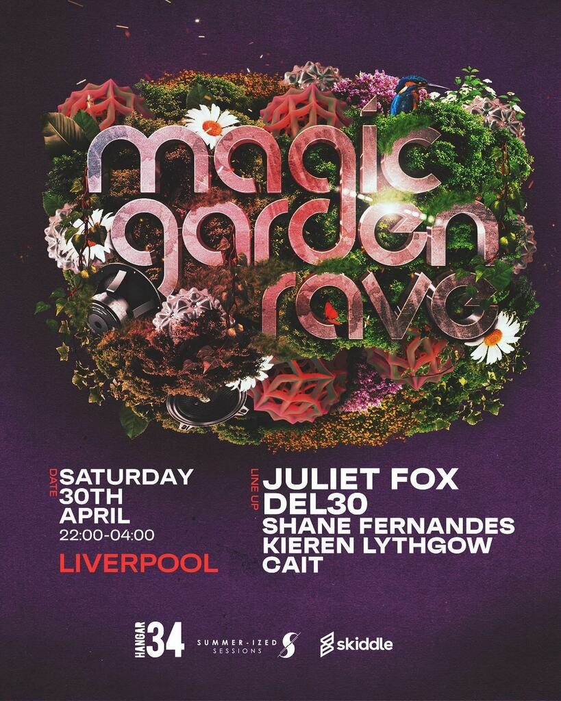 Full Liverpool line up just announced! 🔥🤟🏽

<a href="/djjulietfox/">Juliet Fox</a> and @del30music headline @hangar34liverpool alongside our residents and guests @kierenlythgow <a href="/shane_fernandes/">bitshah</a> <a href="/cait/">@cait</a>.music_  on Sat 30th April. instagr.am/p/Ca-VV0_AsLC/