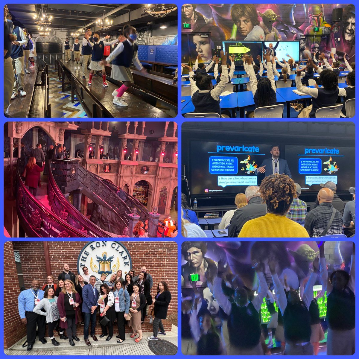 PaulKishEdu's tweet photo. Clearview DLT at the RCA!! Awesome day at the Ron Clark Academy for our leadership team. Energy and enthusiasm for learning! @ronclarkacademy @mrronclark_ @kimbearden @OHEducation #RelationshipsFirst #ClearviewPride https://t.co/drIcrqndpt
