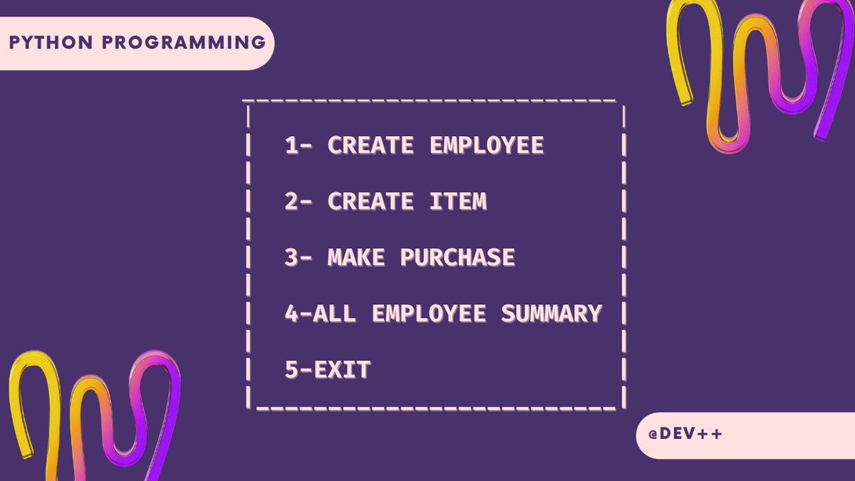 dev_plusplus's tweet image. Python program for a retail store that will allow them to calculate discounts for their employees
when they buy items.
youtube.com/watch?v=AS9PCz…