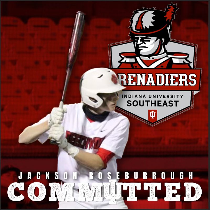 Jackson Roseburrough (@jacksonrosebur1) on Twitter photo I am extremely blessed to announce that I will be furthering my academic and athletic career at Indiana University Southeast. I want to thank my parents and coaches who have helped me along the way, this wouldn’t be possible without them <a href="/BeechwoodTigers/">Beechwood Baseball</a> <a href="/CoachBullJr/">Lance Durham</a> @LoganNeff32 I am extremely blessed to announce that I will be furthering my academic and athletic career at Indiana University Southeast. I want to thank my parents and coaches who have helped me along the way, this wouldn’t be possible without them <a href="/BeechwoodTigers/">Beechwood Baseball</a> <a href="/CoachBullJr/">Lance Durham</a> @LoganNeff32