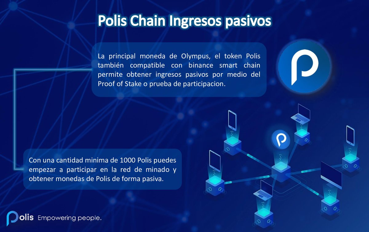 El #Staking es un proceso que te permite obtener ganancias y derecho de voto sobre un proyecto de criptomonedas, con sólo ahorrarlas y mantenerlas bloqueadas en tu #wallet. 

Obtén Ingresos Pasivos con $Polis en:
explorer.polis.tech/validators

<a href="/PolisChain/">Polis Chain</a> #DeFi #blockchain #OlympusDAO