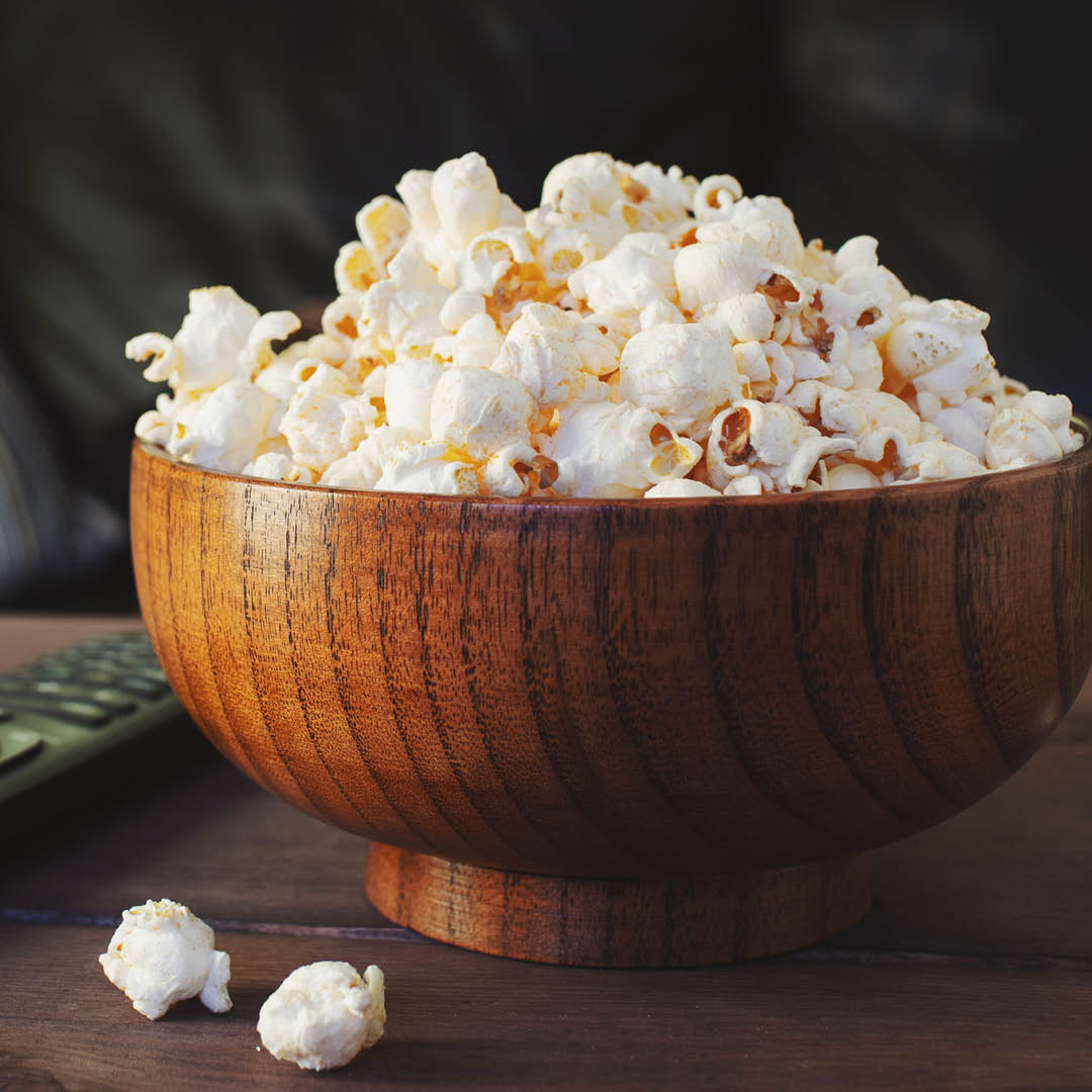 Today is Popcorn Lovers Day, so why not make it a movie night? We have a wide variety of microwaveable bags, plus kernels and oils for your home popper. Or go with air-popped, lightly seasoned popcorn for a healthy, high-fiber, whole-grain movie snack the whole family will enjoy!