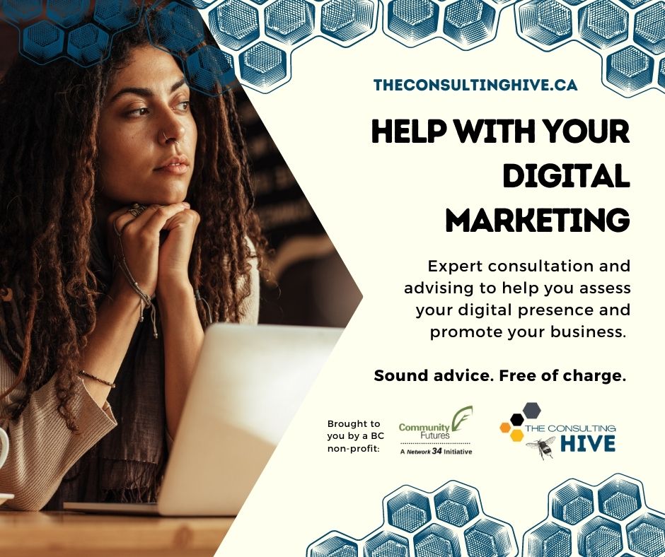 Comm_FuturesAC's tweet image. Who doesn&apos;t want free marketing help? The Consulting Hive&apos;s expert consultants are available to help you improve and expand your digital presence. You&apos;d be surprised at what can be implemented RIGHT NOW to make a difference.

#TheConsultingHive #CommunityFuturesBC