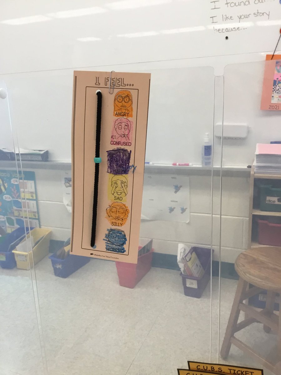 BergeyTweets's tweet photo. Shout out to Mrs. Lewis in 2nd grade over at WES who is doing awesome work with SEL - We use these “Feeling Scales” to help students to communicate their feelings. This tool will be used to help them measure/view their emotions and how they relate to them. #SELDay2022  @BASDNEWS https://t.co/EUZHh2GboL