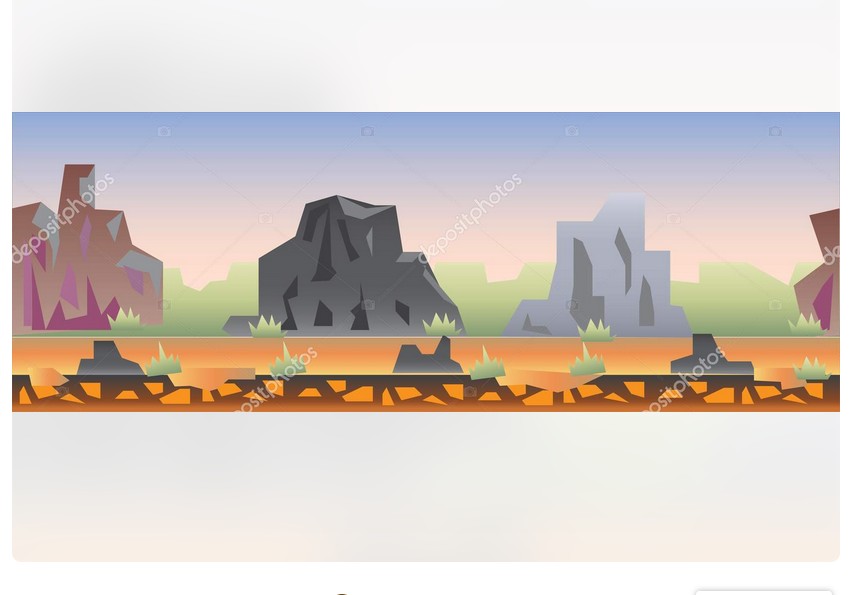 Stone Hill Game Background #rock #stone #mountain #hill #desert #GameBackground #GameAssets #vector #graphics #design #artwork  Download link: depositphotos.com/552059776/stoc…