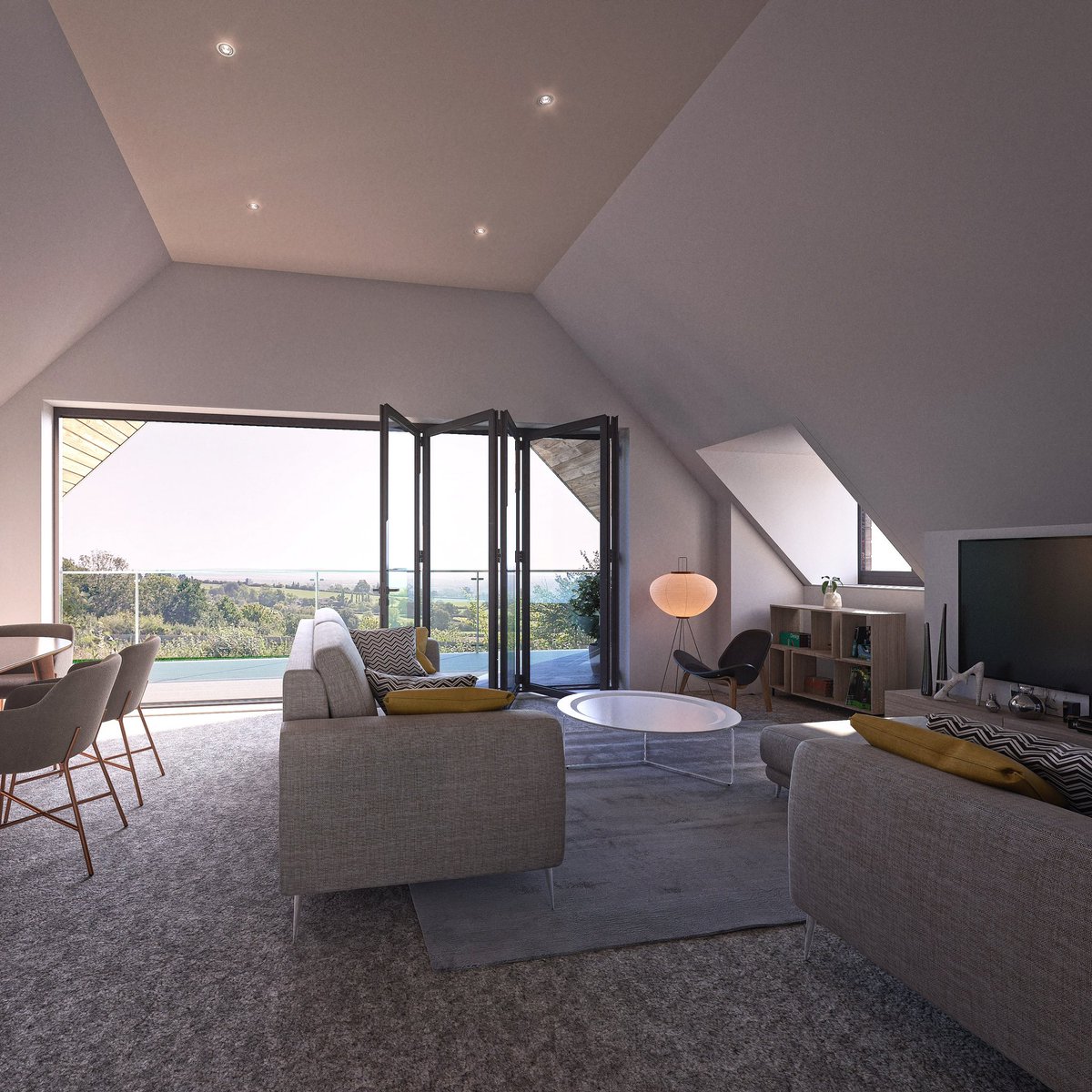 Room with a view •
Interior Image for a new modern development with beautiful views over the stunning Somerset countryside.

CGI by @agencykilo 

#3d #propertymarketing #cgi #rendering #offplanproperty #interiordesign #archviz #architecture #architecturalvisualization #3dvisuals