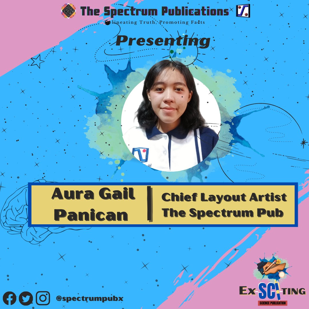 𝐄𝐕𝐄𝐍𝐓
𝙉𝙖𝙢𝙚 𝙙𝙧𝙤𝙥? 𝙉𝙖𝙢𝙚 𝙙𝙧𝙤𝙥.

Don't miss the chance to learn more about what interests you!

Reg form: bit.ly/Exsciting2022

Layout by:  Ruth Dizon
𝙏𝙝𝙚 𝙎𝙥𝙚𝙘𝙩𝙧𝙪𝙢 𝙋𝙪𝙗𝙡𝙞𝙘𝙖𝙩𝙞𝙤𝙣𝙨  𝙋𝙖𝙜𝙚
#EXSCITING2022
#Spectrum2022
#scienceforthepeople