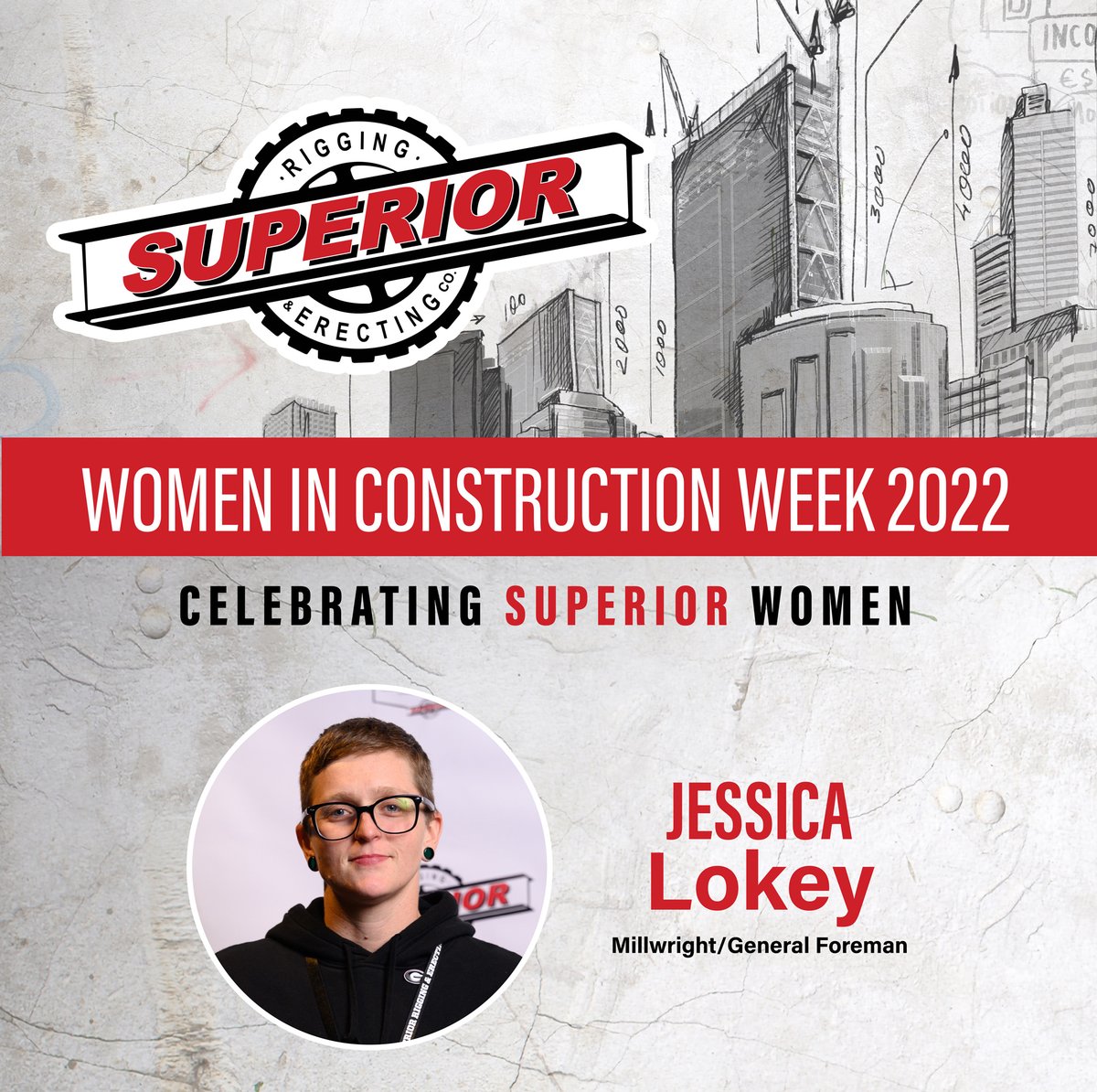SuperiorRigging's tweet photo. The women at Superior Rigging are nothing short of amazing. We are highlighting Jessica Lokey, our Millwright/General Foreman. Thank you to all the women who have made an impact in this industry and community! #WICWeek2022 #MakingTheToughLookEasy https://t.co/S6JOXAk77H
