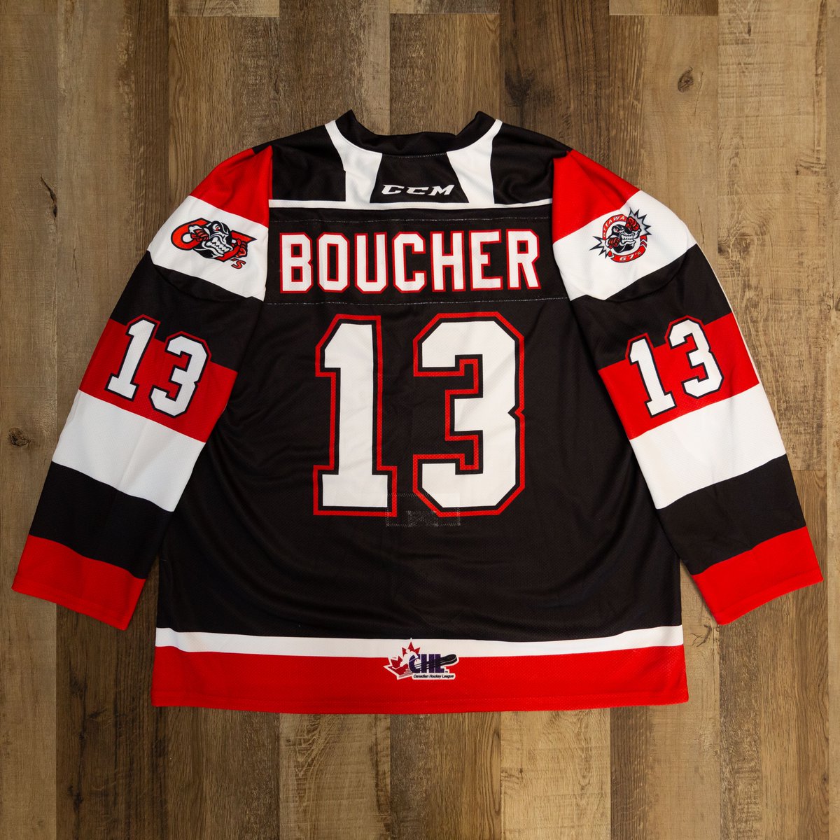 Ottawa67sHockey's tweet photo. Now Live💥 

We are auctioning off Jack Matier, Tyler Boucher and Jack Beck's game-worn Legacy Night jerseys! 

#LegacyNight | https://t.co/ohml5Rmqib https://t.co/4DxAC7k6rt