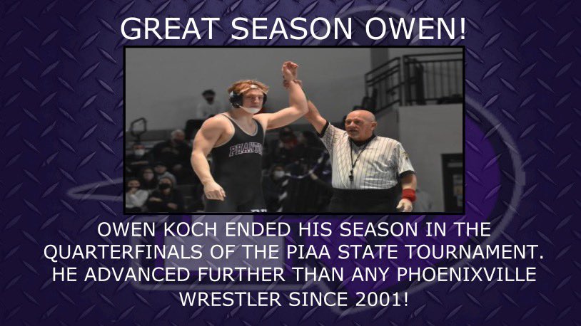 Great season &amp; career Owen, we’re so proud of you!😈