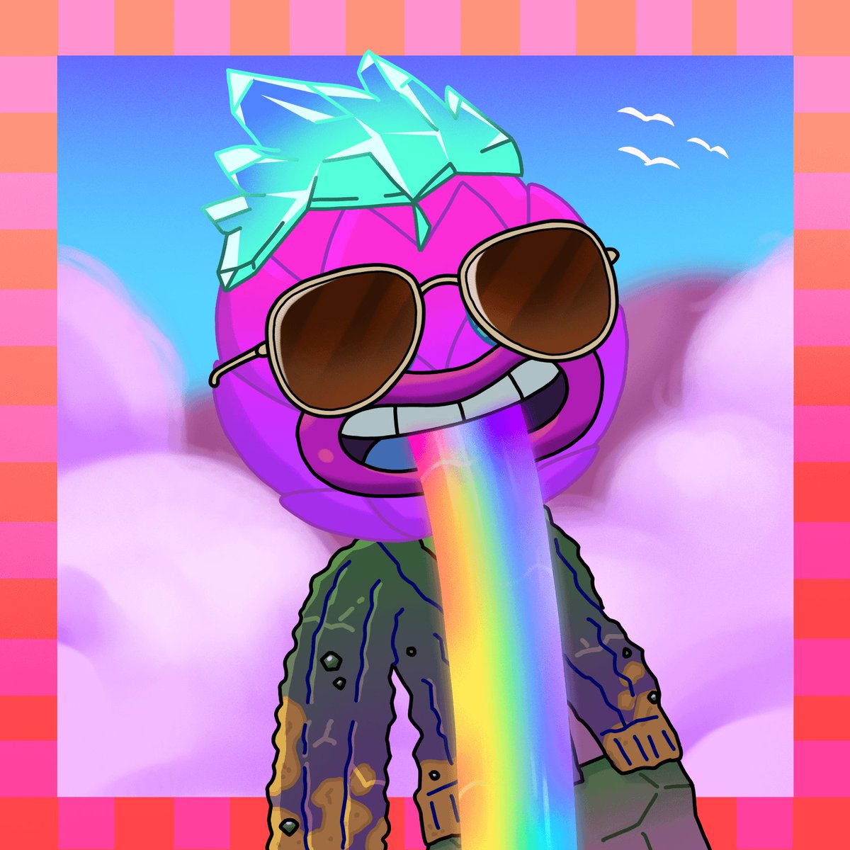 #NewProfilePic courtesy of <a href="/ILYYWNFT/">I Like You, You're Weird Bot</a>. Had to grab some rainbow barf!