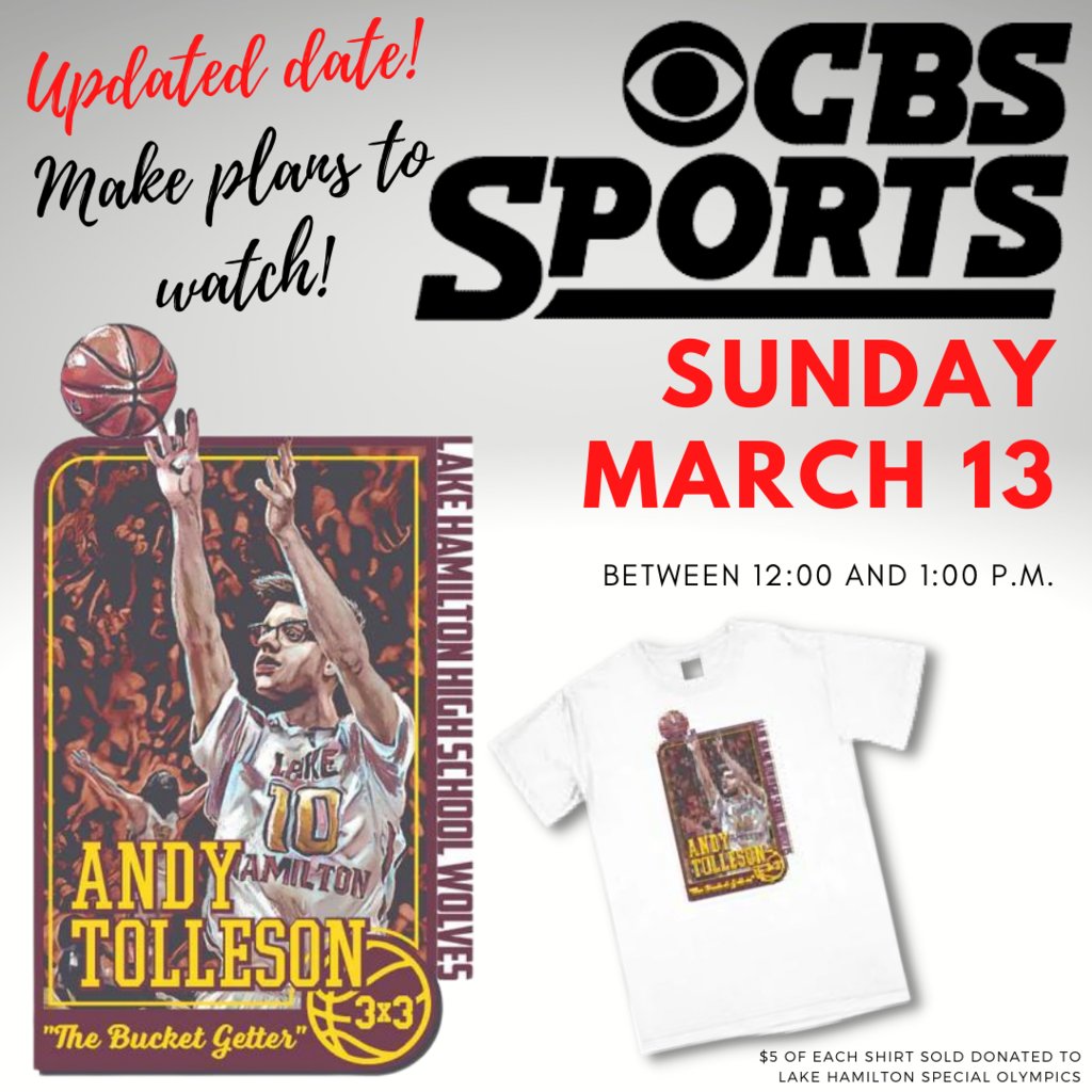 LHSD_WOLVES's tweet photo. CBS just informed us that the producers were so moved by Andy's story, that they moved the air date to 𝗦𝘂𝗻𝗱𝗮𝘆, 𝗠𝗮𝗿𝗰𝗵 𝟭𝟯, when a larger national audience will be watching the NCAA Men's Basketball Selection Sunday show!  Tune in between 12:00 &amp; 1:00 pm  #LHWolfNation https://t.co/dODnZohaZR