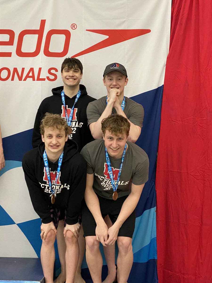 Congratulations to the boys on their 3rd place finish in the 800 Free Relay!