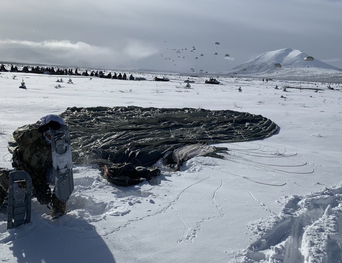 brian_eifler's tweet photo. Gaining Arctic expertise through tough, unforgettable training, together! This trooper demonstrates that after you place your weapon into operation, snowshoes are next!
#JPMRC
#LiveWhatYouLove
#GoAlaska https://t.co/sosj7FN6sK