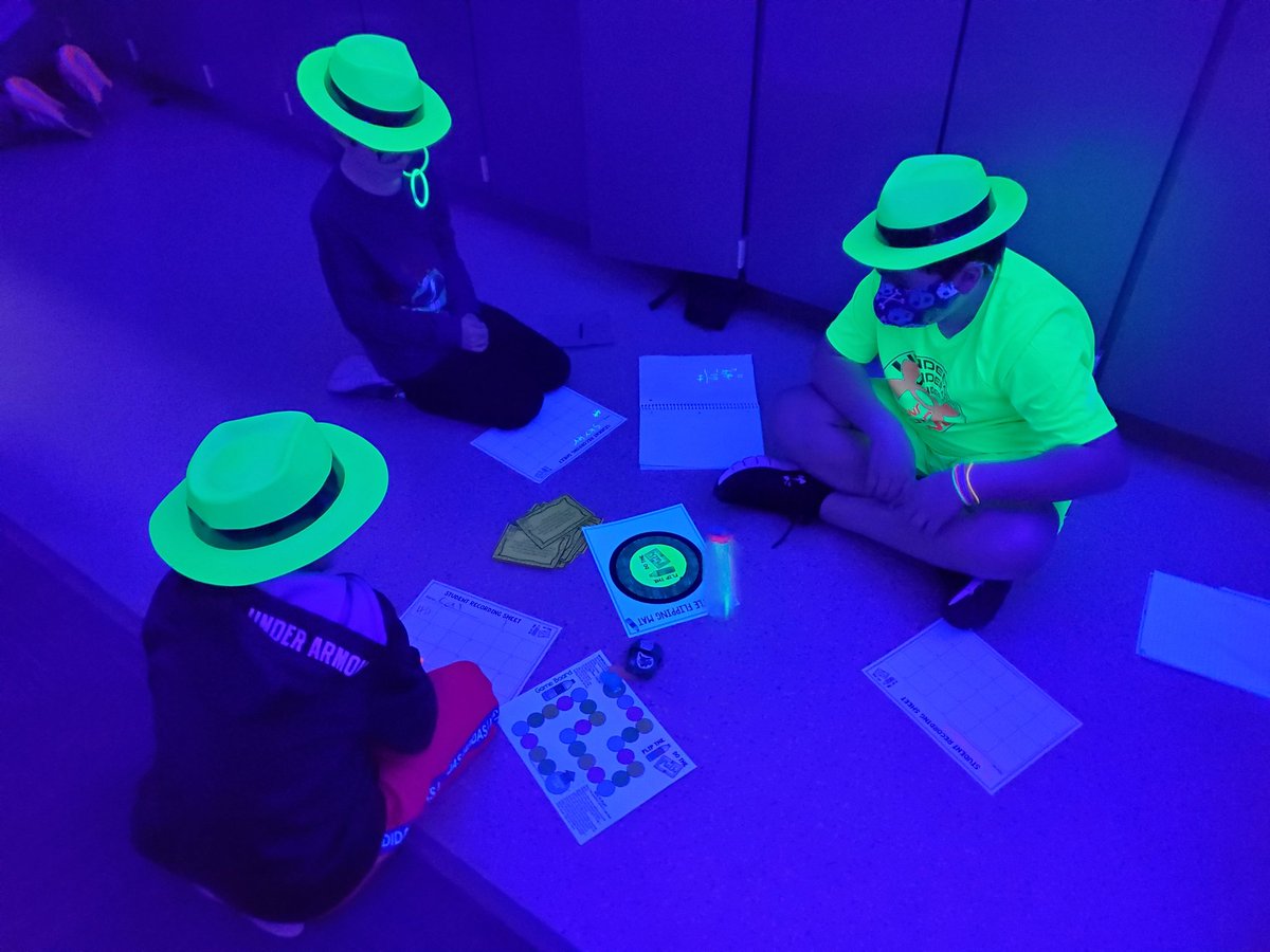 Neon day celebration for finishing our book clubs <a href="/112CarverElem/">Carver Elementary</a>!