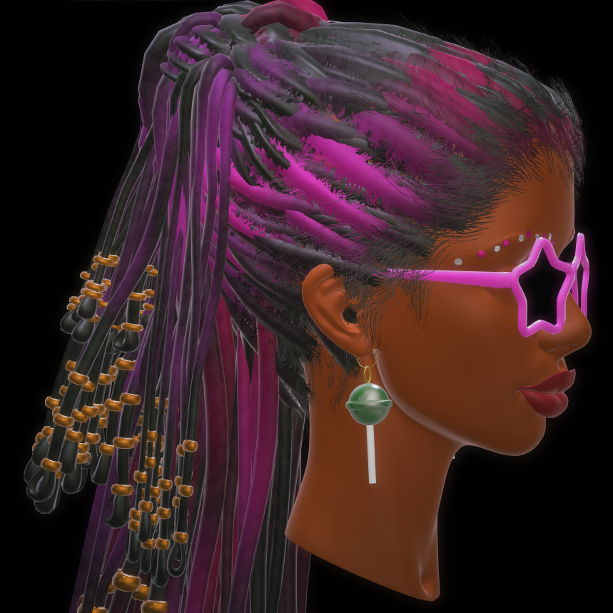OneRadLatina's tweet photo. The Natural Star coming to @DisruptArt on the @flow_blockchain #RadWomen #woc #nfts #nftcommunity #naturalhair #braids https://t.co/n2BiN6vxpZ