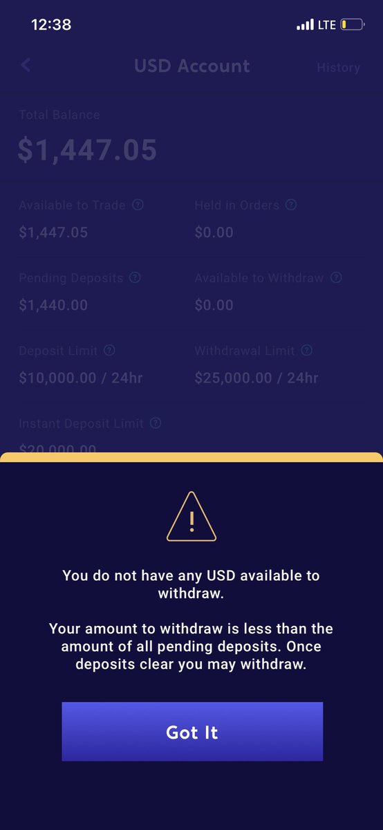 Swagi3user009's tweet photo. @investvoyager Anyone know why this is happening https://t.co/bE1KK4yavh