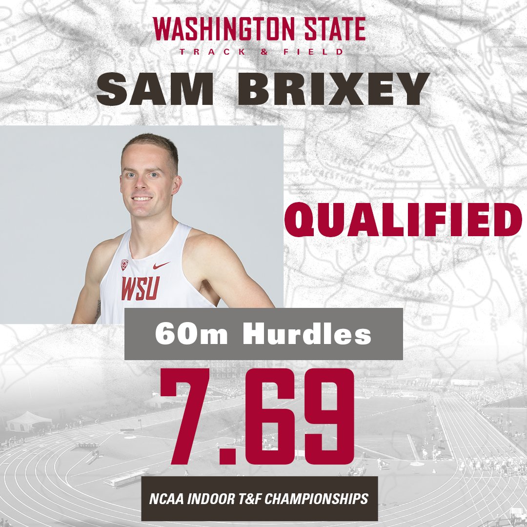 Sam Brixey ADVANCES to the 60m hurdle finals with a time of 7.69!!! 

#GoCougs | #BackHome